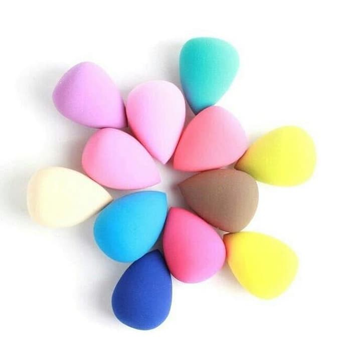 (MINI) Spon Mini Sponge Model Telor Telur Keong / Make Up Sponge Spons Random Color - 1 Pcs