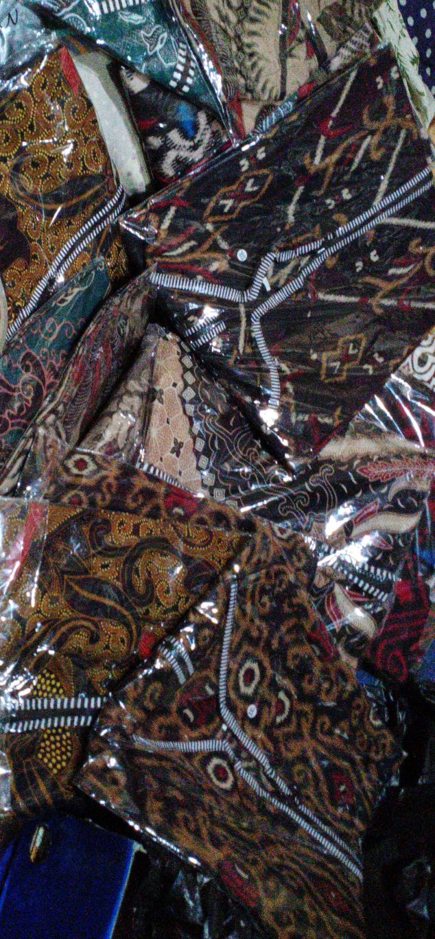 Couple Batik Gamis Wanita Kemeja Lengan Panjang-ori Pekalongan