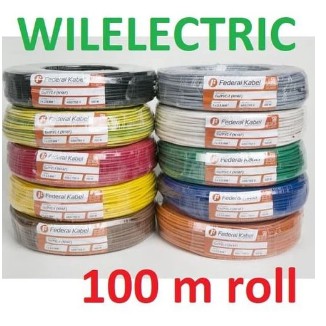 Kabel serabut NYAF 2.5 mm / 2.5mm federal 100 m roll bermacam warna
