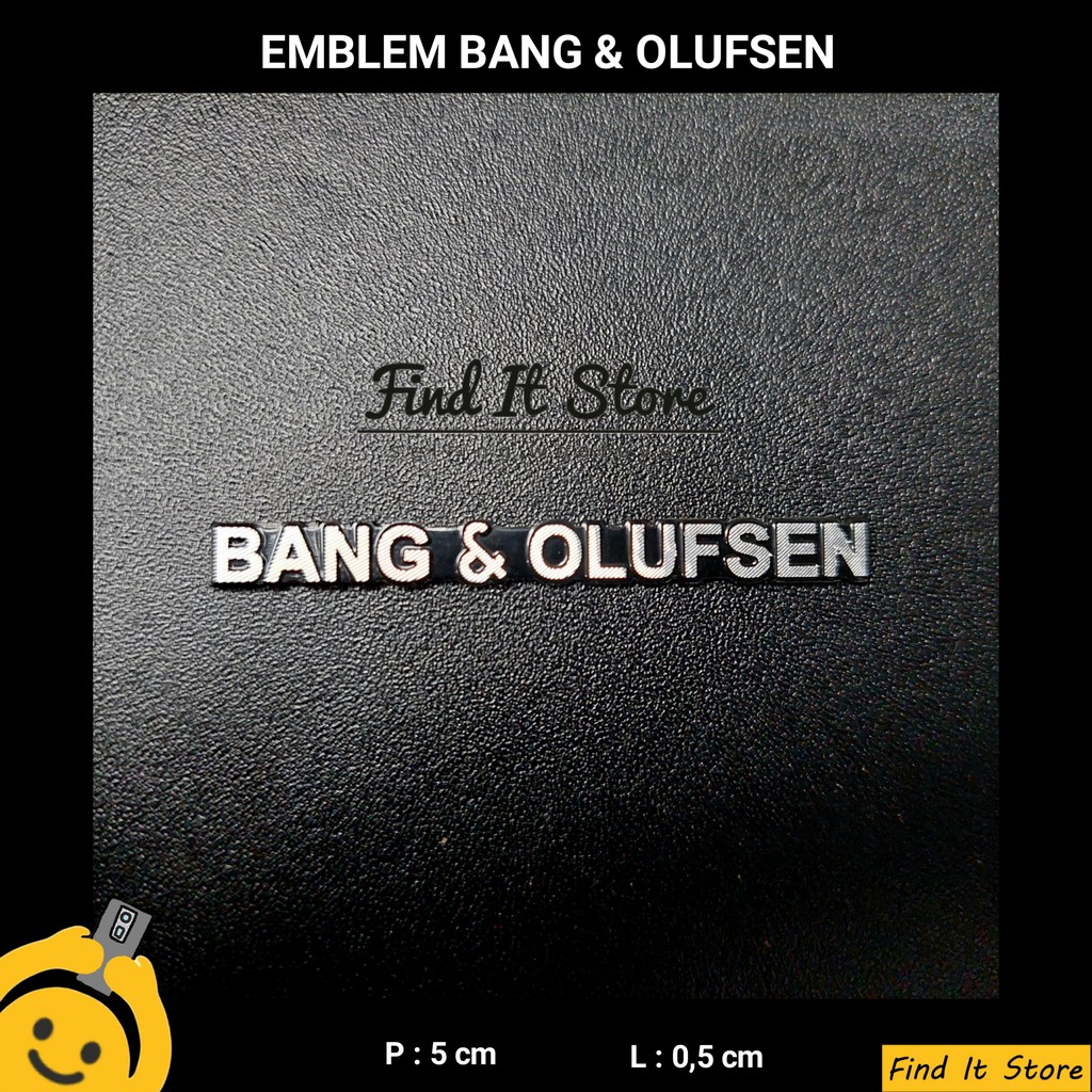 Emblem 3D Bang &amp; Olufsen Tulisan badge speaker (bkn Burmester Focal)
