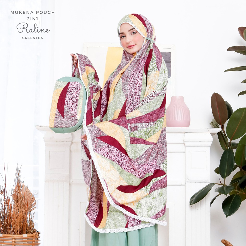 Mukena Dewasa Rayon Pouch 2in1 Raline