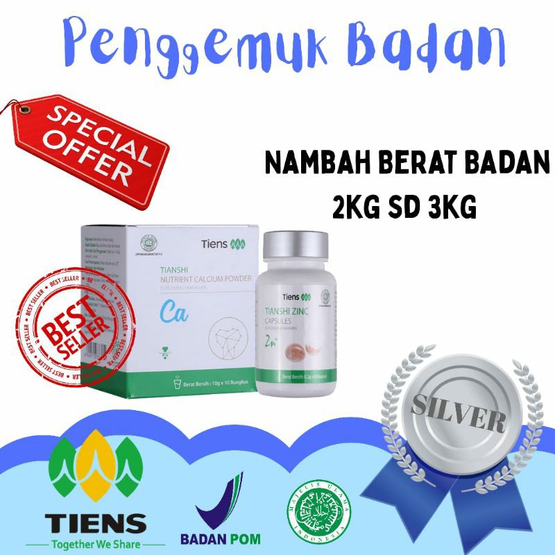 penambah berat badan tiens calsium anak+zinc terjamin asli