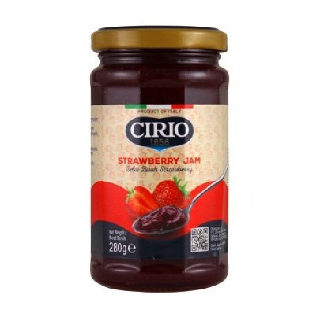 Cirio Strawberry Jam / Selai Buah Strawberry 280 Gram