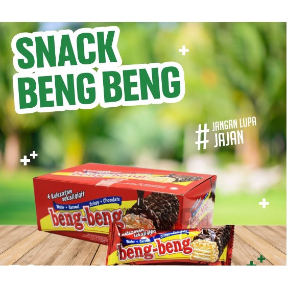 

BISKUIT BENG BENG CHOCOLATE COKELAT CRISP WAFER 1 BOX ISNACK MAKANAN RINGAN COKLAT