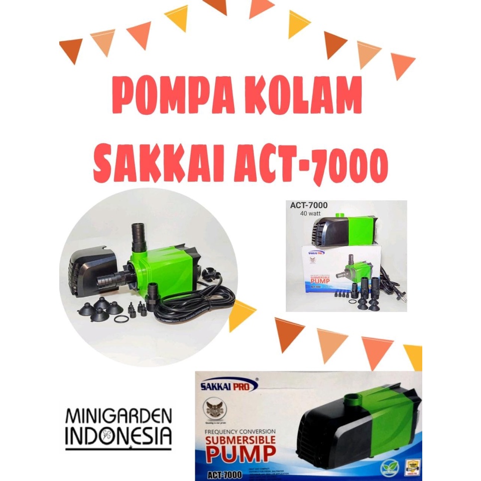 POMPA AIR CELUP KOLAM SAKKAI ACT-7000 SUBMERSIBLE PUMP HIDROPONIK