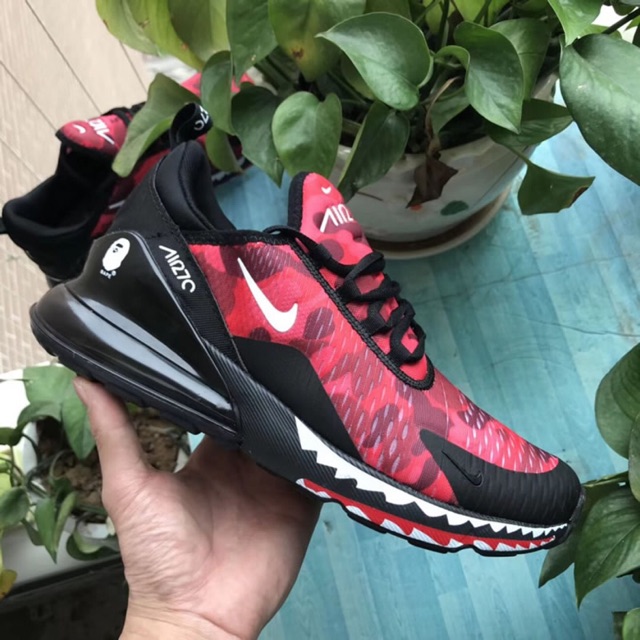 Sepatu Pria - Nike Air Max 270 Bape Red Camo - PRM
