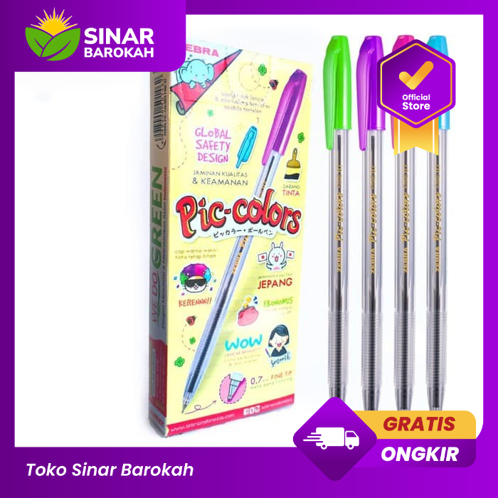 

Bolpen Piccolors Zebra 0.7 Per Pack Isi 12 Pcs