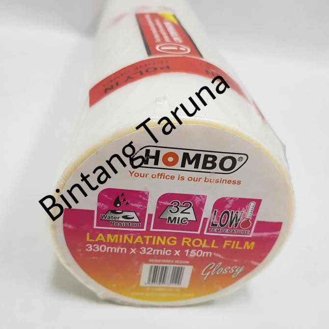 

BARANG BARU Laminating Roll Film Glossy Hombo Plastik Laminating Roll Glossy Hombo
