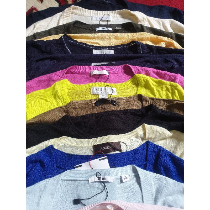 Cardigan branded sisa ekspor