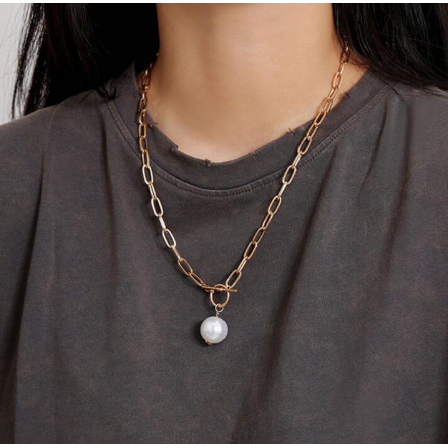 Kalung Rantai Wanita N3388 T HOOK Korea Fashion Gaya Korean New Trend Cewek Women Necklace Impor