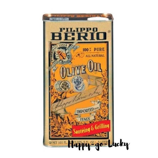 

Filippo Berio Pure Olive Oil 3 liter Minyak Zaitun kemasan Kaleng. REGULER = WAJIB BUBBLE WRAP