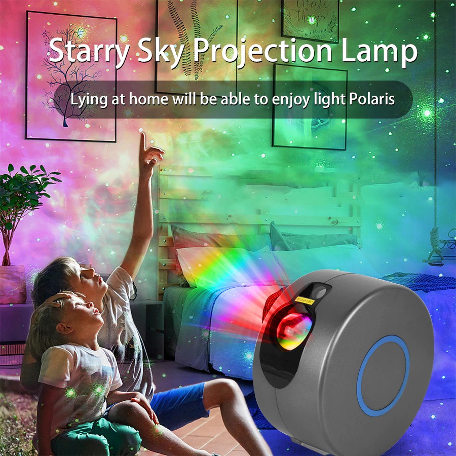 GS8 Lampu Proyektor Tidur Cahaya Bintang Galaxy Light Starry Sky - Black