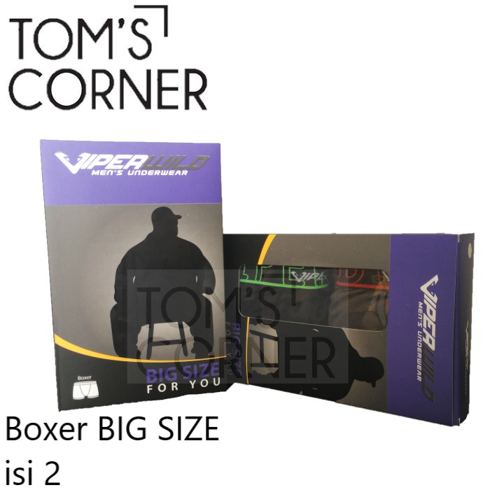 BOXER VIPER BIG SIZE | BOXER PRIA JUMBO | CELANA DALAM PRIA VPBX02 BIG