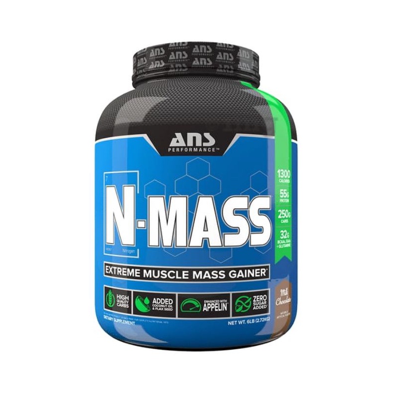 ANS N MASS 6 LB LBS SUSU MASS GAINER SUPLEMENT GYM FITNESS