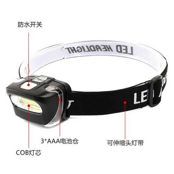 Best Seller ! Albinaly Senter Kepala Headlamp COB LED - TG-005