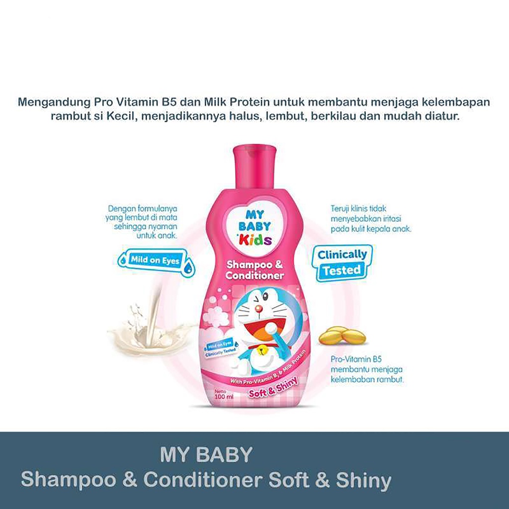 My Baby Kids Shampo &amp; Conditioner 100ml - Shampo Perawatan Rambut Bayi Halus dan Tebal 100ml