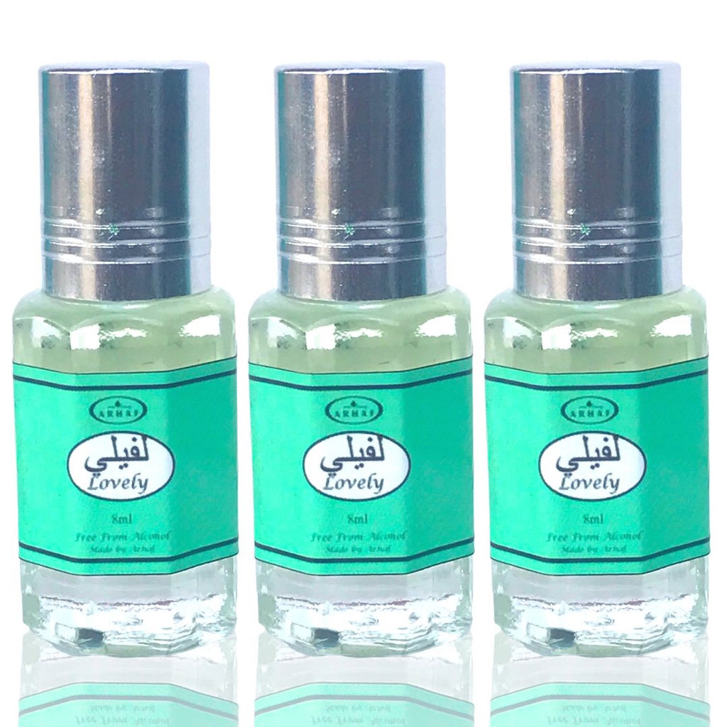 Parfume LOVELY perbotol isi 8 ML minyak wangi arab cocok untuk pria dan wanita tahan 24 jam
