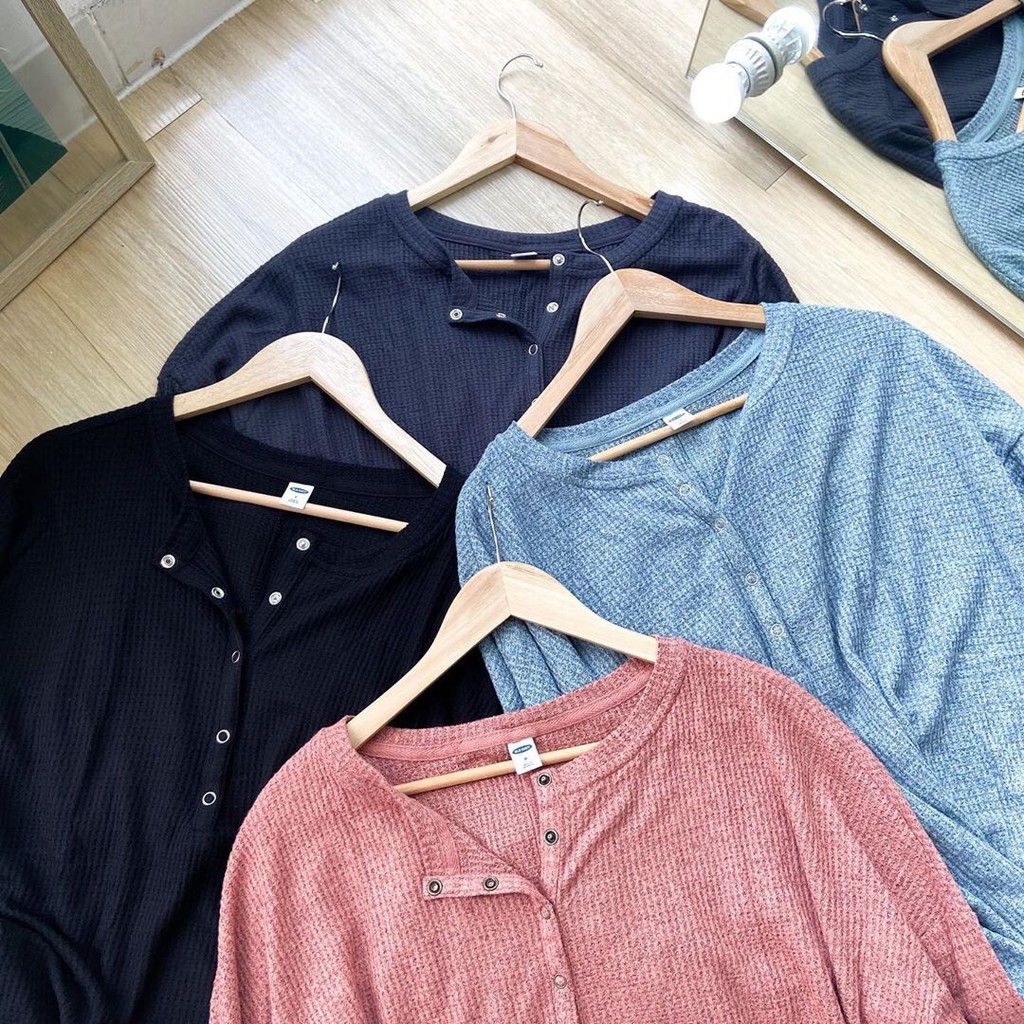 OLDNAVY WAFFLE KNITTED TOP