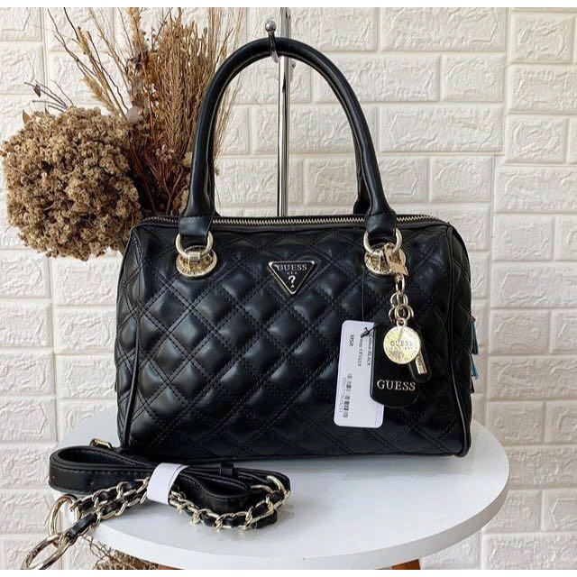 [IMPORTTMURAH] NEW ARRIVAL!! TAS SLING BAG WANITA GUESS GS CESSILY BOX SATCHEL IMPORT PREMIUM#193606