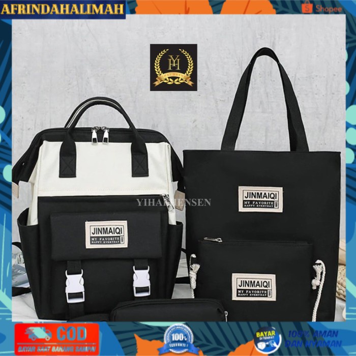 

[TERBARU] Wanita Satu Tas Y&H 1 Sekolah SET -YH071 Edition Tas Backpack Tas 4 Ra