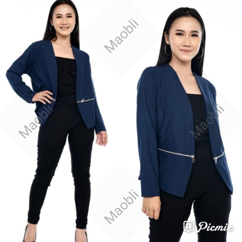 Maobli 1109 Blazer Side Zipper