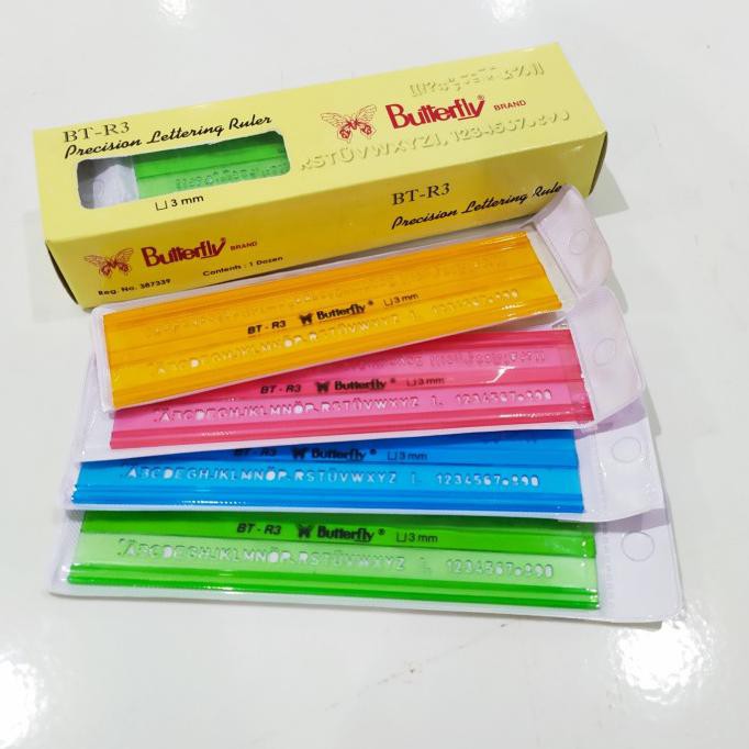 

Ready Oke] Penggaris Mal Huruf 3Mm Butterfly