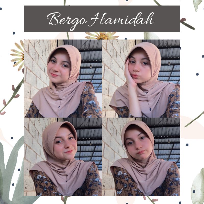 Bergo Hamidah - HIJAB BERGO JERSY SPORT/SEKOLAH (MENUTUPI DADA) || MURAH & PREMIUM-1