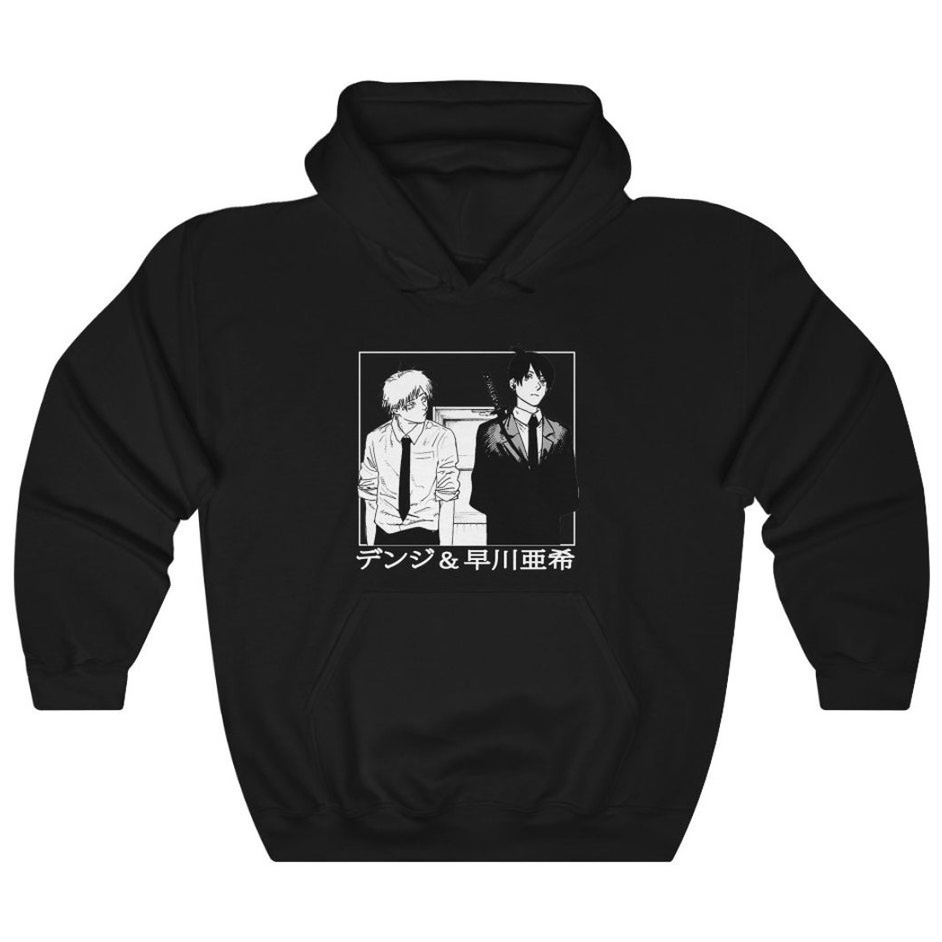 Hoodie Denji x Aki the Chainsaw Man Anime Manga Premium Unisex