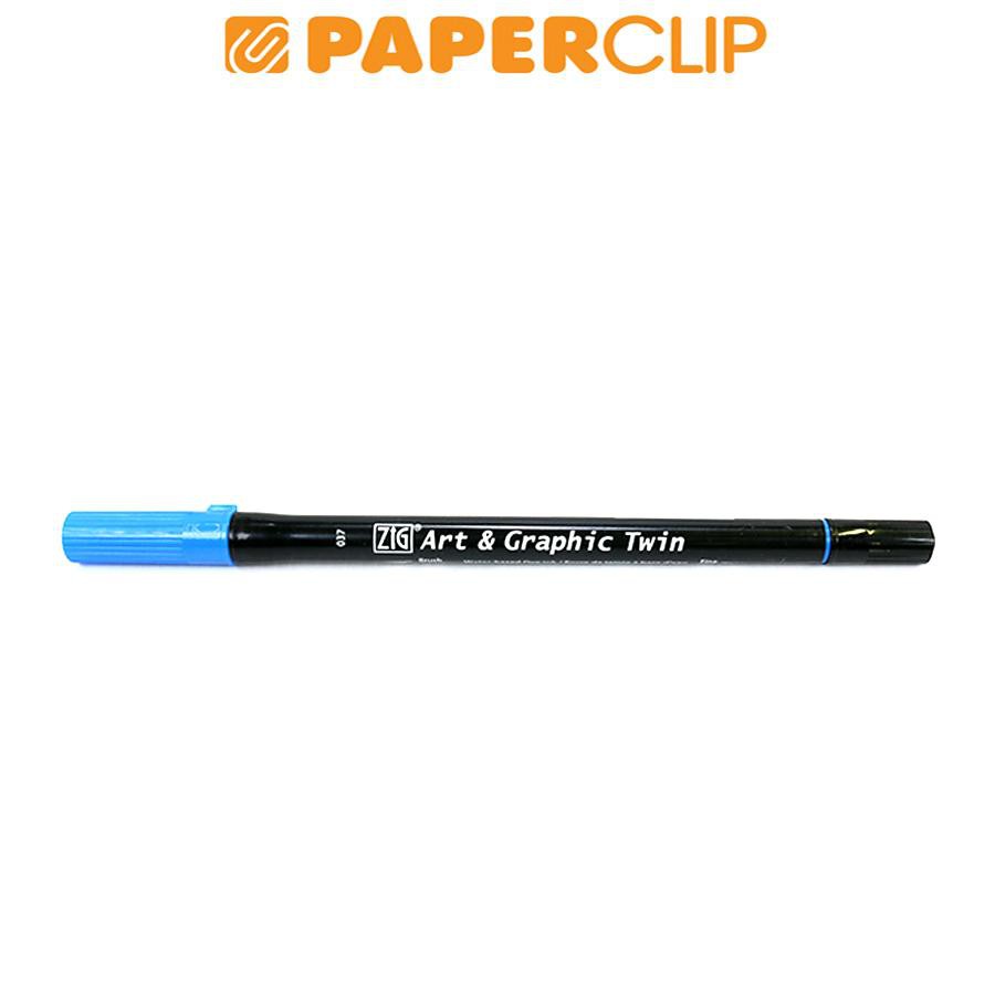 

PEN BRUSH ZIG KURETAKE TUT-80 ART & GRAPHIC TWIN 037 PERSIAN BLUE