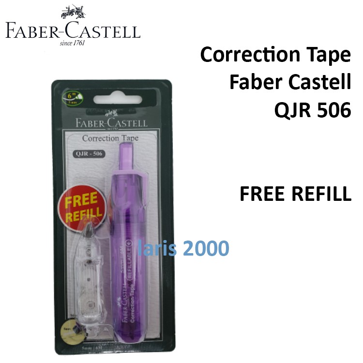 

Correction Tape / Tipe-ex Kertas Faber Castell QJR 506 BONUS REFILL