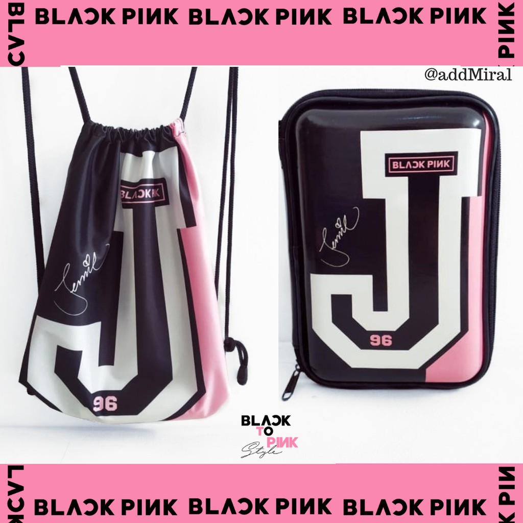

PAKET TAS BLACKPINK & KOTAK PENSIL BLINK JENNIE 96 KPOP MODEL SMIGGLE