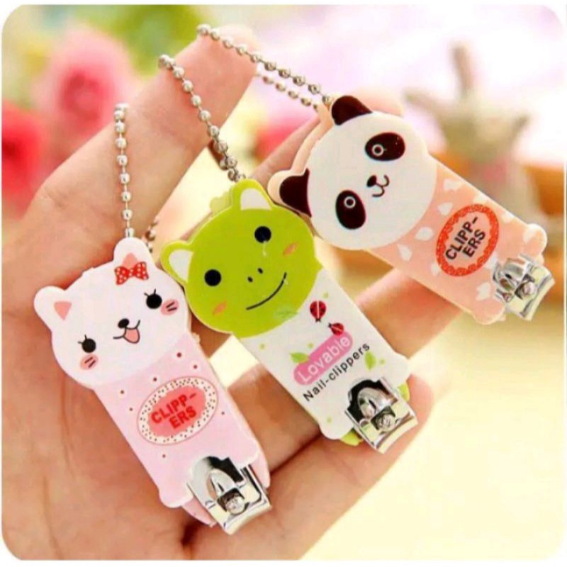 50pcs Souvenir gunting kuku karakter kemas pelastik