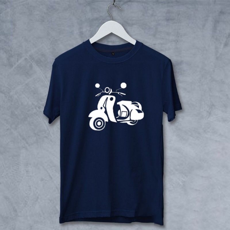 Kaos Atasan Dewasa Vespa Kaos Distro Pria Baju Oblong Atasan Kaos Pespa Lengan Pendek Pakaian Cowok