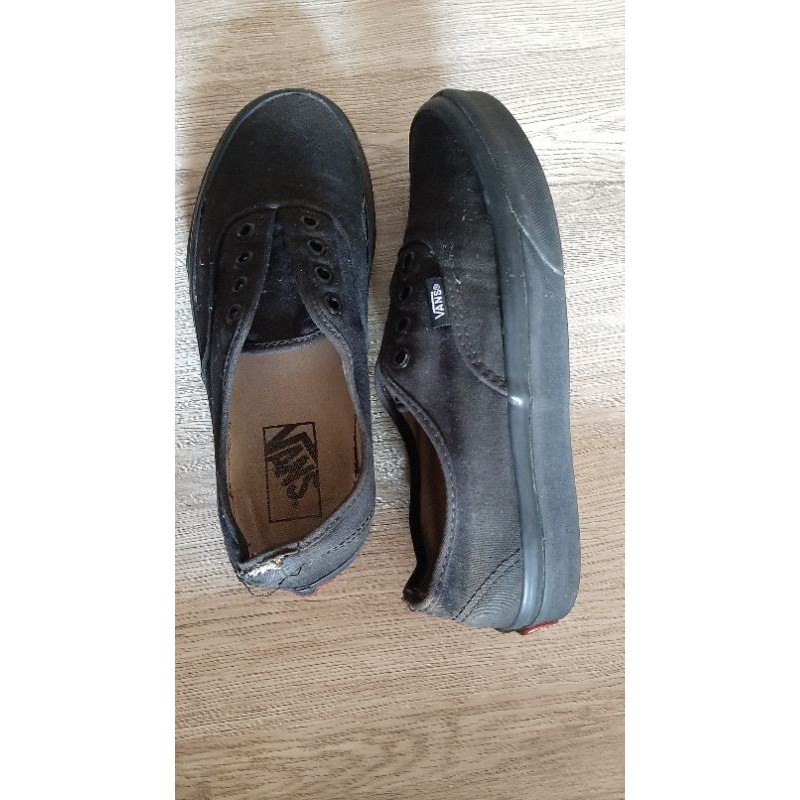 vans full black second ori