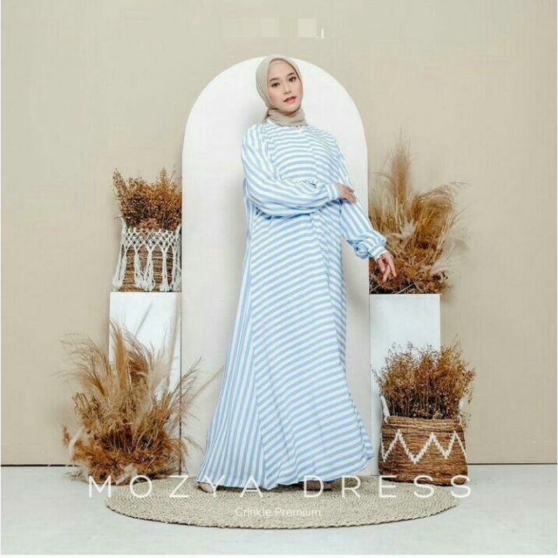 Mozya dress wanita kekinian terbaru 2022/ gamis premium terbaru 2022