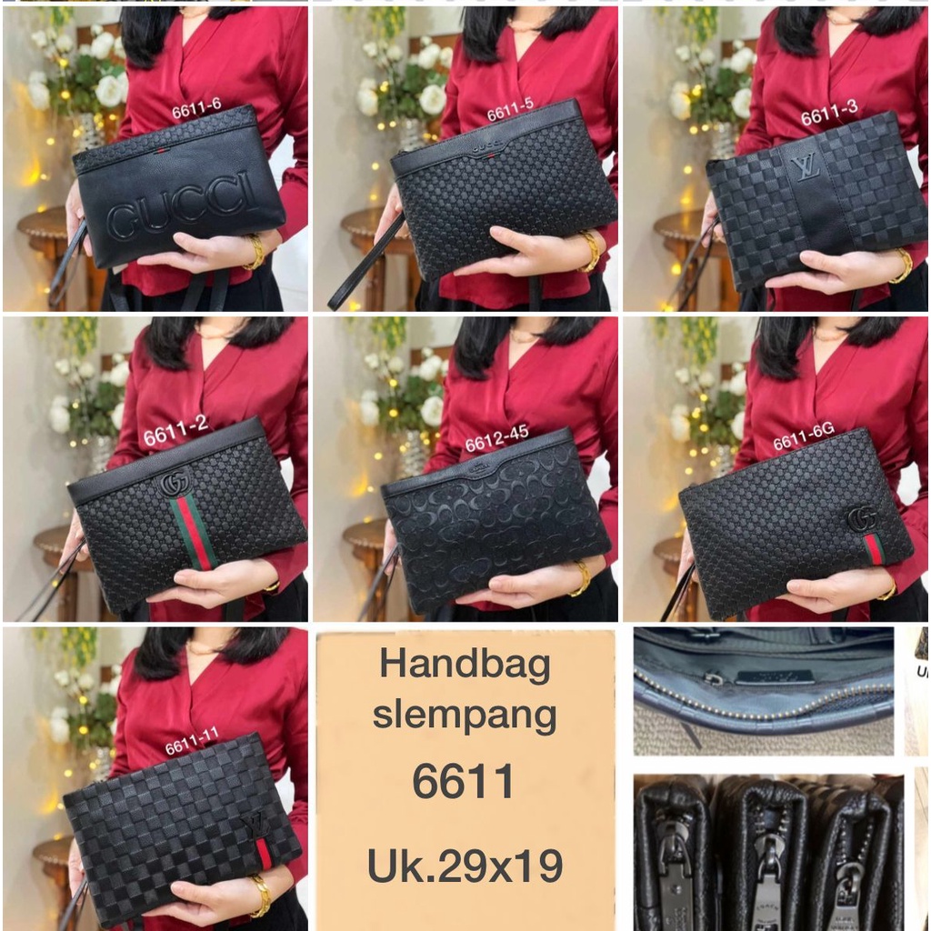 BEST SELLER CLUTCH PREMIUM / HANDBAG CEWEK COWOK / TAS TANGAN IMPORT UK 29 X 18 CM