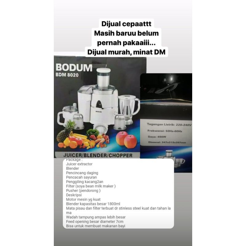 BODUM JUICER SET BDM8020