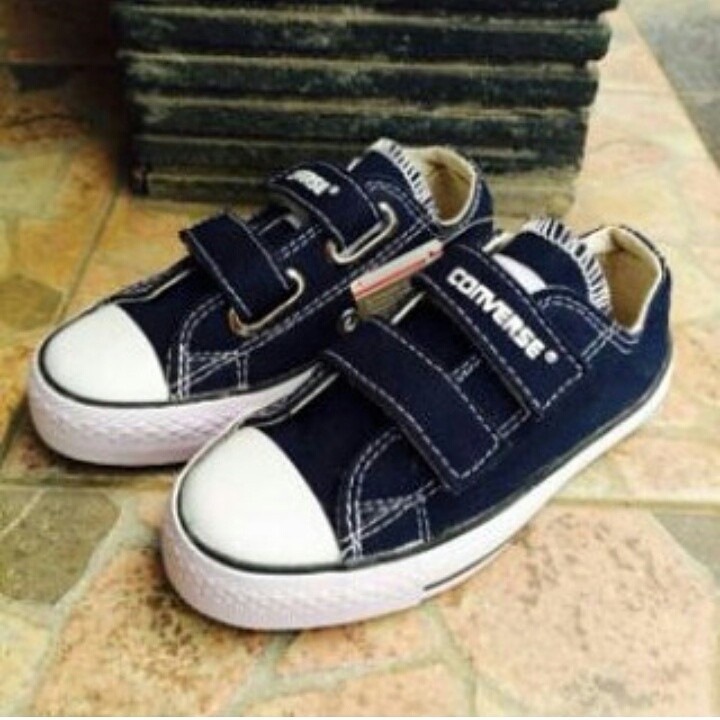 converse low kids tali/ sepatu sekolah anak/santai