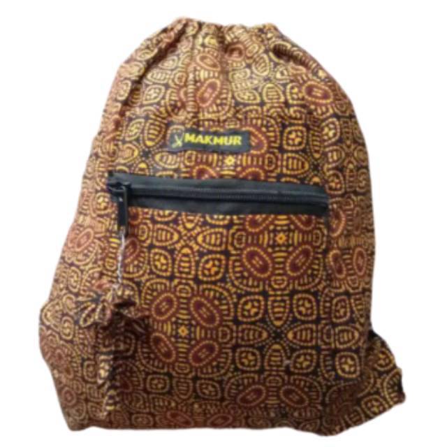 TERMURAH! TAS BACKPAK BATIK SERUT 30x20 cm CAP MAKMUR - TAS PUNGGUNG FASHION WANITA - SOUVENIR JOGJA