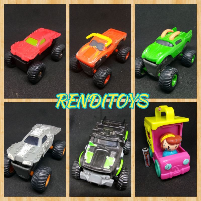 RENDITOYS Mainan mobil happy meal mcd monster jam shopkins cutie cars mc donald truck