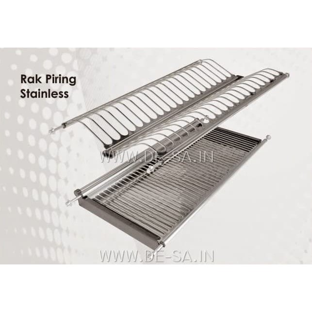 60CM TACO  Rak Piring Gelas 60 CM HW-010SS  High Quality Stainless Steel - Dalam Lemari Kabinet Dapur Dish Rack Pantry Kitchen SET 600 MM