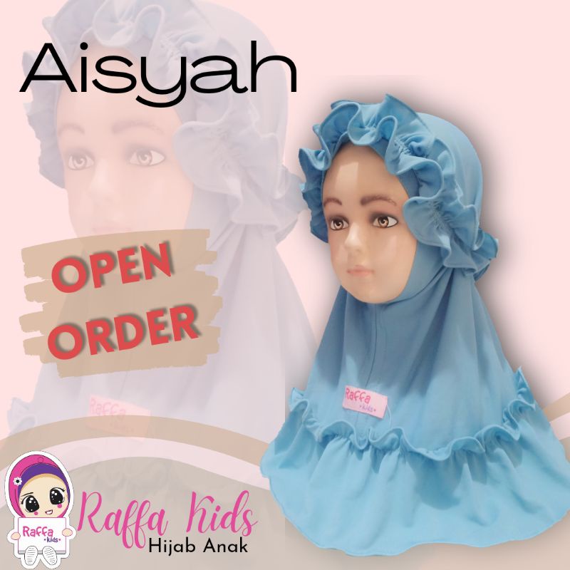 Raffa Kids Hijab Anak AISYAH ORIGINAL PRODUK 1 - 6 Tahun