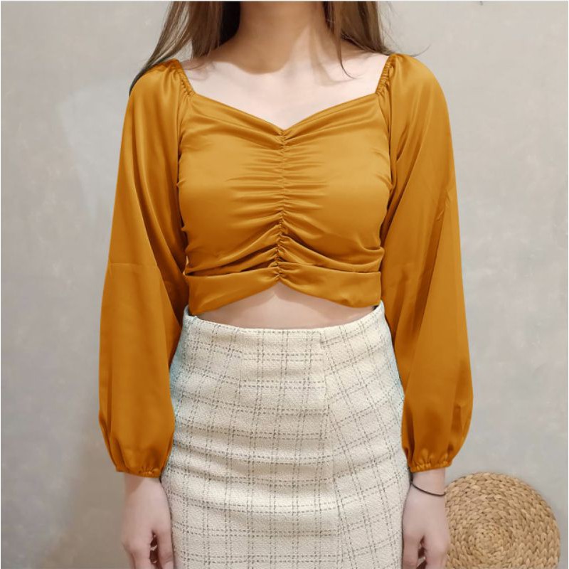 BLOUSE SABRI WILONA /REALPICT/ATASAN TRENDY KOREA-HS