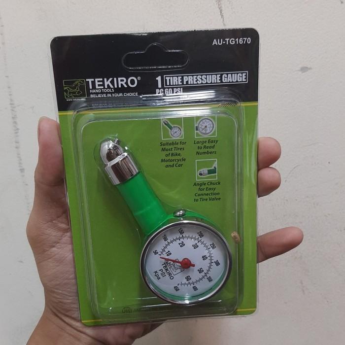 TEKIRO pengukur tekanan angin ban 60 psi / tyre pressure gauge