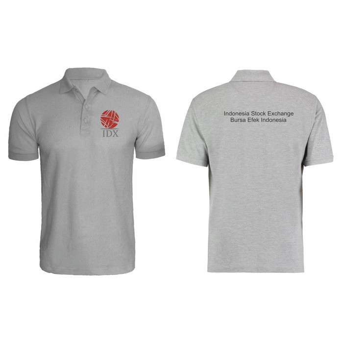 KAOS POLO SHIRT BURSA EFEK INDONESIA IDX BAJU TSHIRT DISTRO MURAH - Kaos Bursa Efek - Polo
