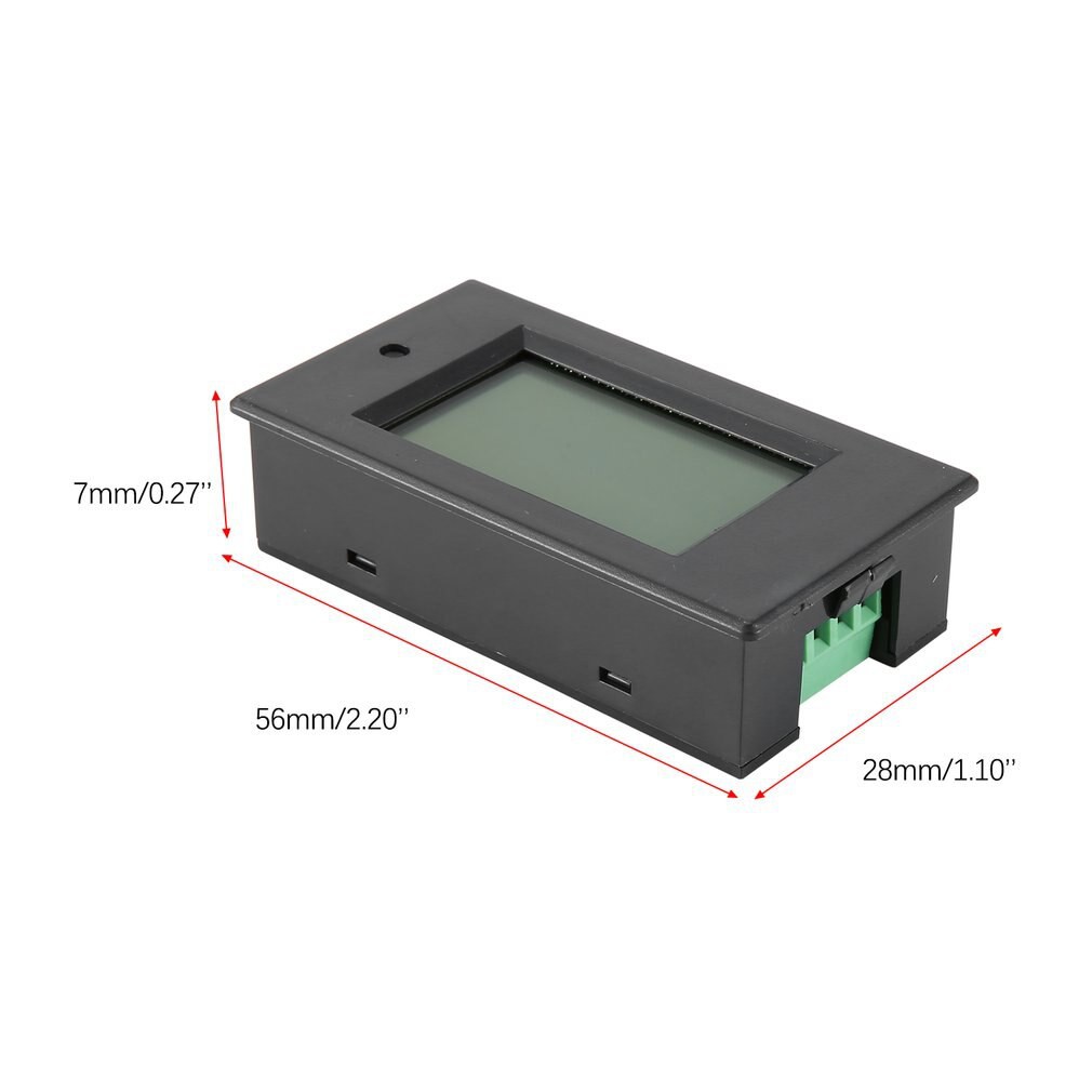 Single Phase Digital LCD  Ammeter Voltmeter 4in1 AC 80-260V 20A Electric Volt Amp Meter Power Kwh