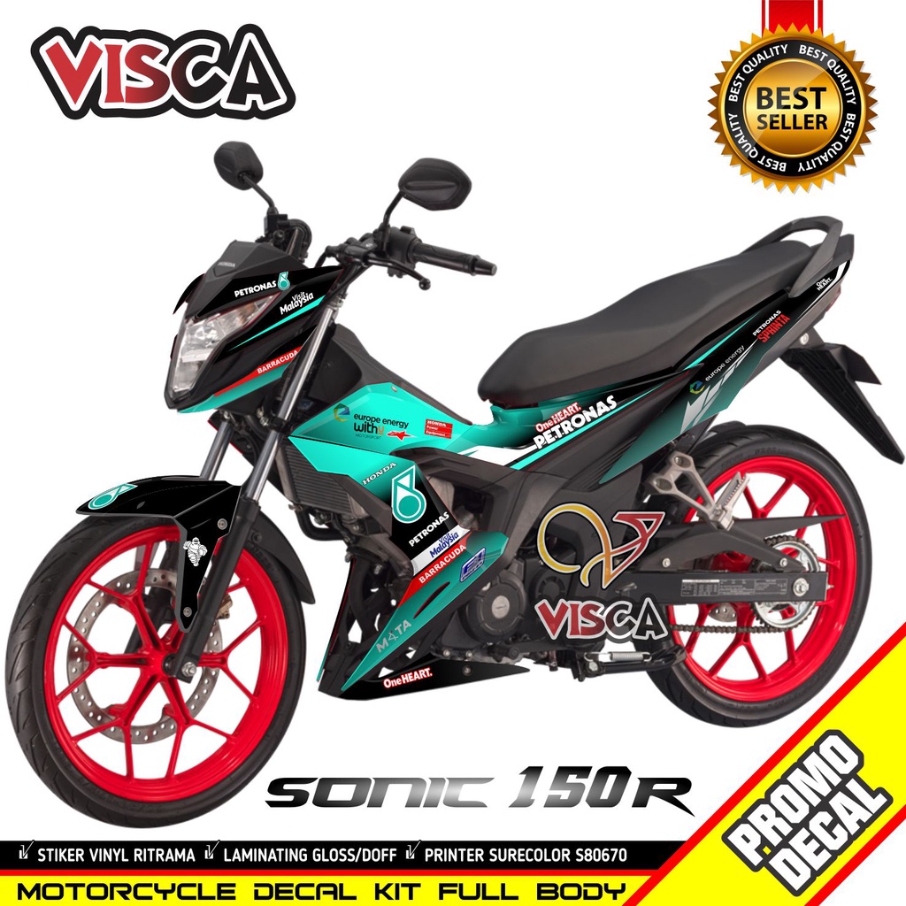 Decal Sonic 150r Full Body Stiker Sonic 150r Full Body Striping Honda Sonic 150r Road Race Striping 