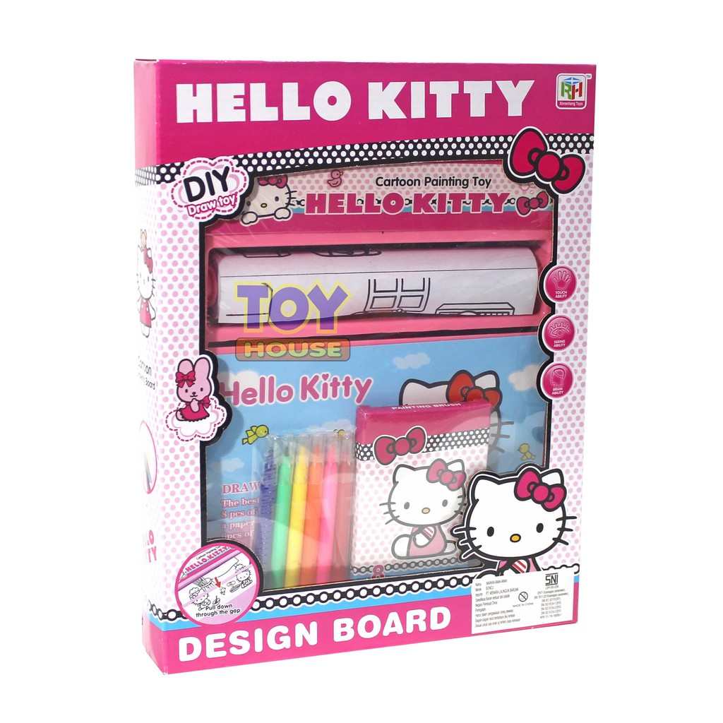 Mainan Edukasi Anak Drawing Board Hello Kitty Mainan Mewarnai