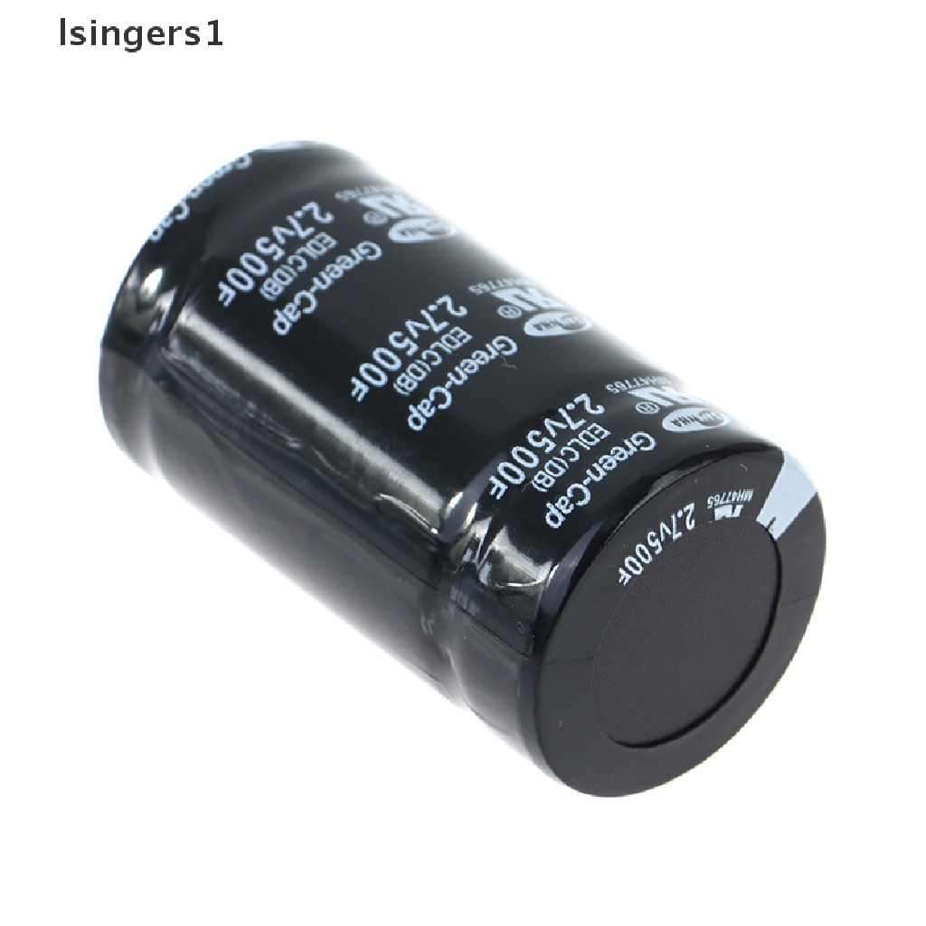 (lsingers1) Kapasitor Elektrolit 2.7V 500F 35x60mm Bahan Metal