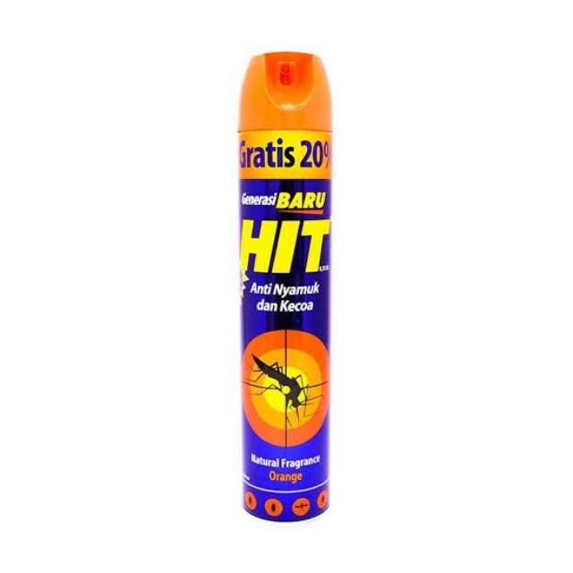 HIT AEROSOL ANTI NYAMUK &amp; KECOA (600+75ML) GREEN FOREST, LILY BLOSSOM, ORANGE